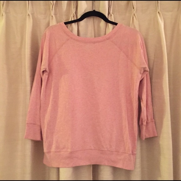 Juicy Couture Blush Pink/Navy Blue Quarter Sleeve - Picture 3 of 3